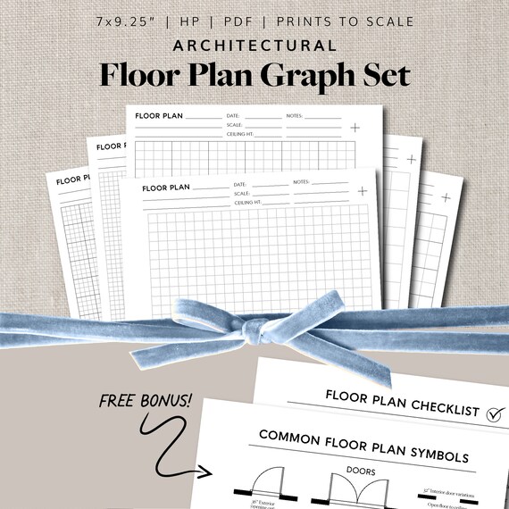 hp plan graph paper set of 6 styles 7x9 25 happy planner etsy