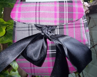 Hot Pink Tartan/Plaid Ladies Sporran Handbag