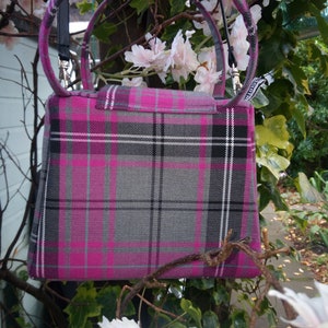 Pink Tartan mummy size Dinkybag handbag image 8