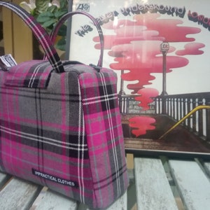 Pink Tartan mummy size Dinkybag handbag image 1