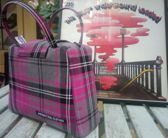 Pink Tartan mummy size Dinkybag handbag