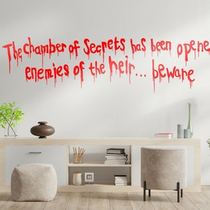 Chamber of Secrets has been opened enemies of the heir beware Decal Halloween