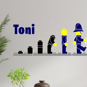 Evolution (Policeman) Personalised Wall Decal Sticker