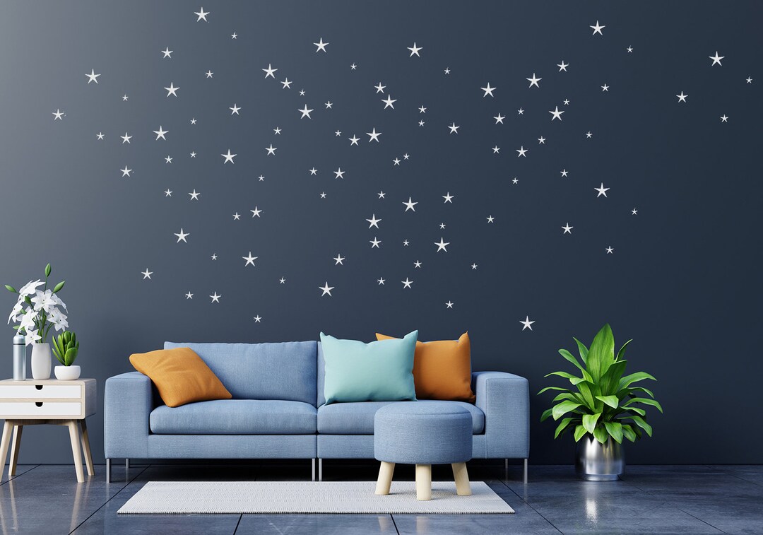Stars Wall Stickers Mixed Size Kids Decal Nursery Bedroom Vinyl ...