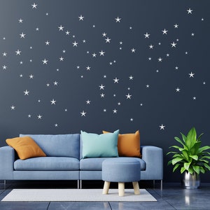 Stars Wall Stickers Mixed Size Kids Decal Nursery Bedroom Vinyl Decoration