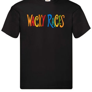 Wacky Races 1960&#39;s TV Show inspired T shirt
