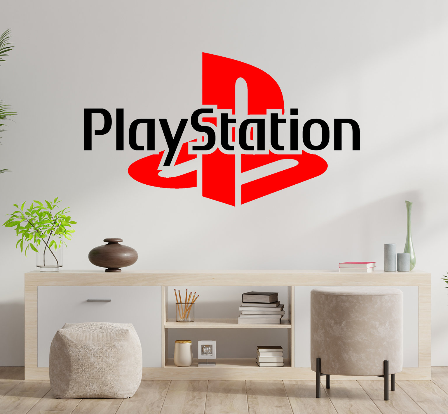 Playstation Gaming Wall Stickers – PS4/PS5 Mural Decals For Walls & Doors – Vinyl