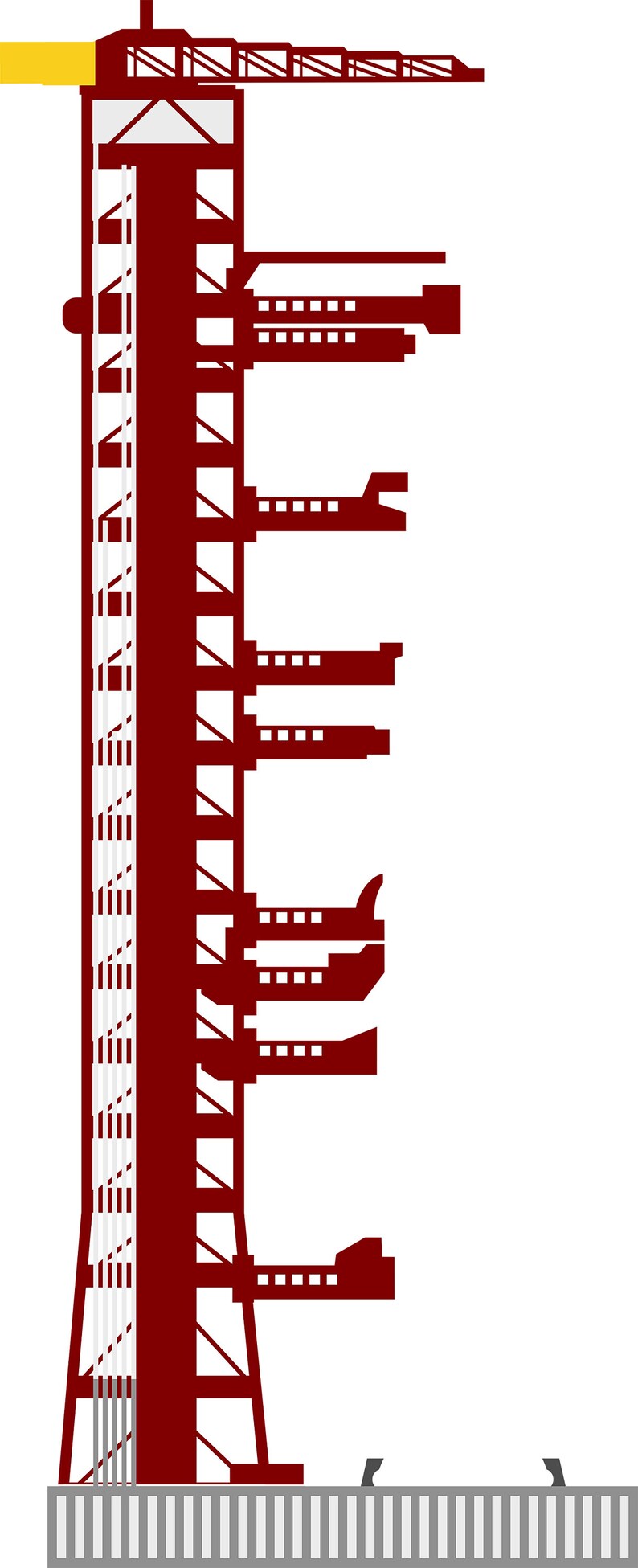 Saturn V Rocket Vinyl Wall Art 5 Colour Decal Etsy