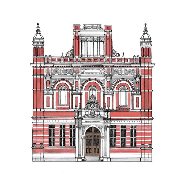 London Art print - Leyton Technical, East London, England Colour Print