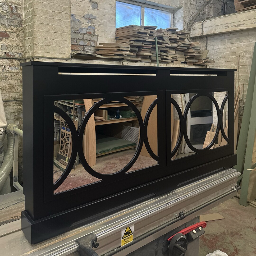 Bespoke Mirrored Radiator Cover Custom UK New Design Black Etsy UK
