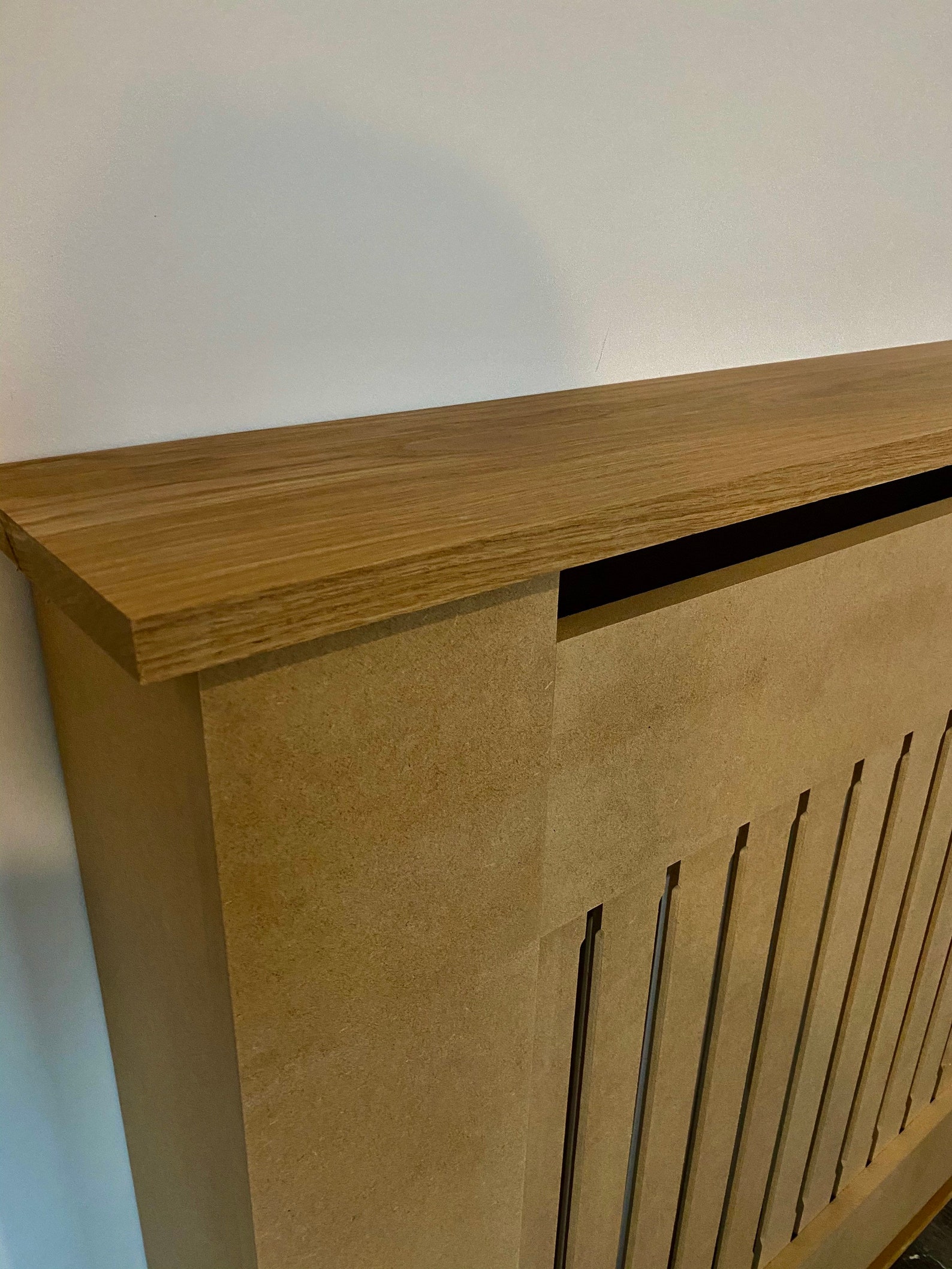 Solid Oak Top Unpainted Radiator Cover UK Handmade Custom Fit Etsy