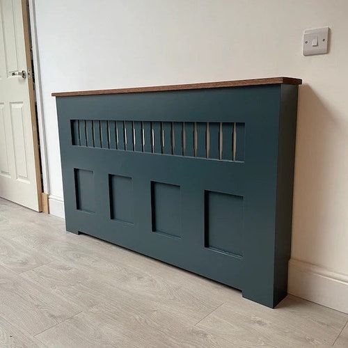 Bespoke Custom Radiator Cover Solid Oak Top UK - Etsy
