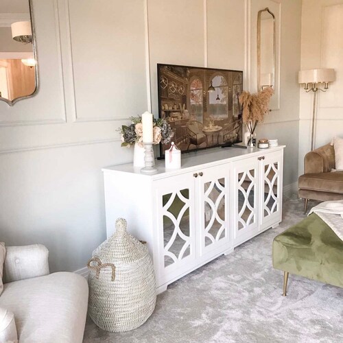 Mirrored Sideboard / TV White Etsy UK