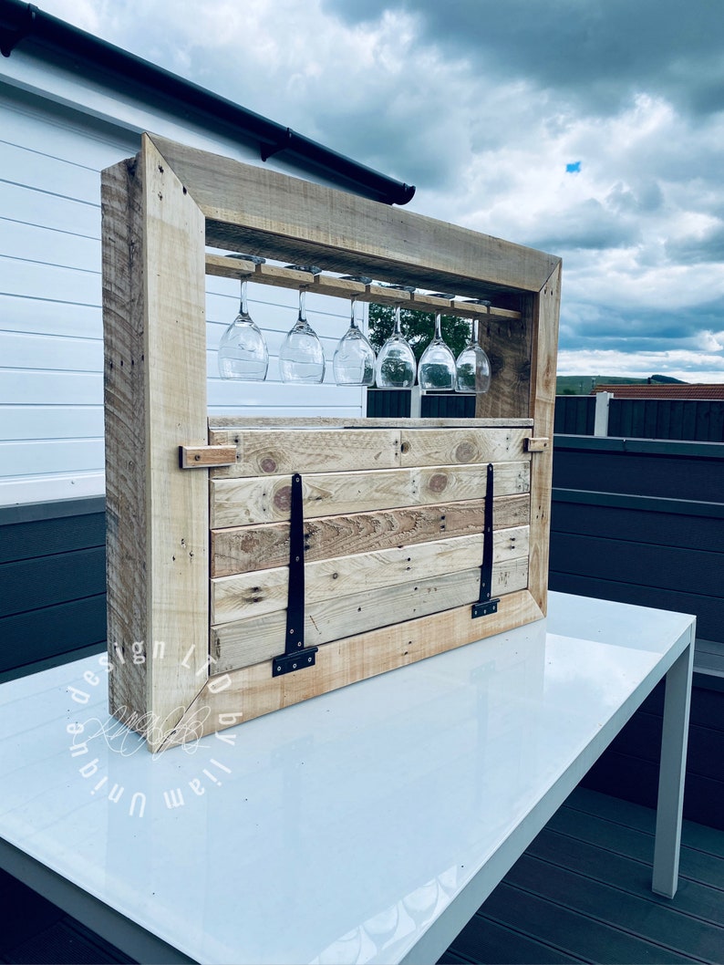 Wall Mounted Fold Down Gin & Cocktail Bar Etsy UK