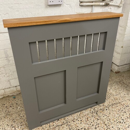 Bespoke Custom Radiator Cover Solid Oak Top UK - Etsy
