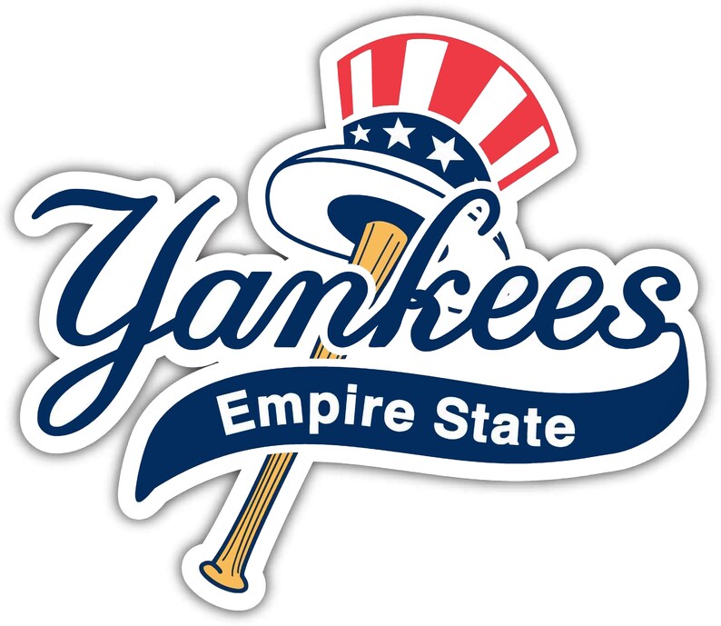 New York Yankees Vinyl Stickers MLB Baseball Yanks Etsy