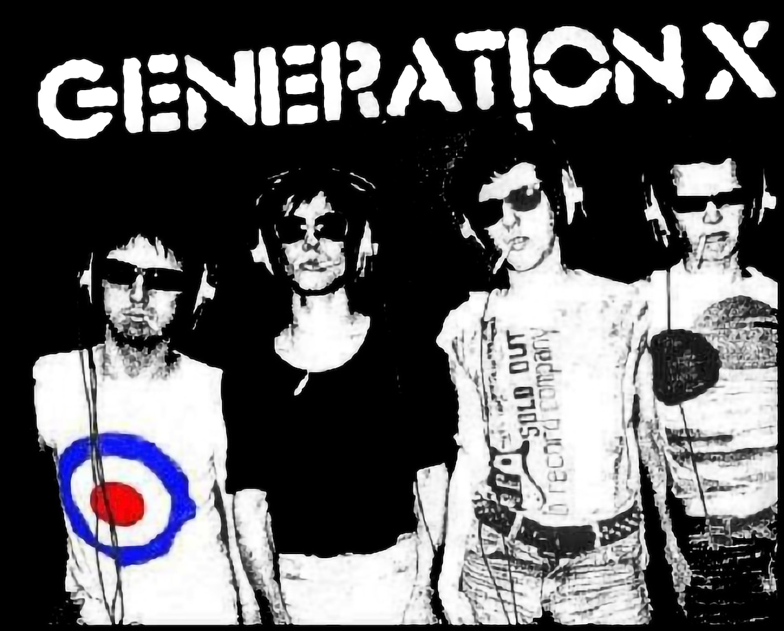 Generation X band stickers Punk Rock Etsy