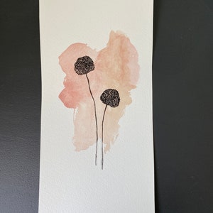 Watercolour wildflower