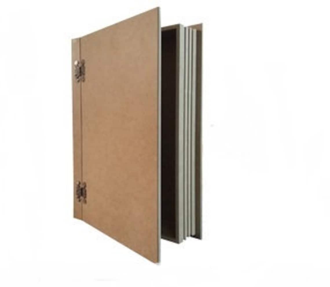 Book Wood Box Unfinished Large Wooden Box Storage Jewelry Etsy