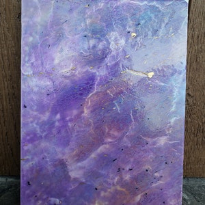 Acrylic Pouring Purple Painting