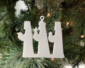 Three Wise Men Ornament, Three Wise Men Nativity Scene Christmas Ornament, Religious Collectibles, Christmas Tree Decorations