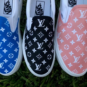 louis vuitton vans pink