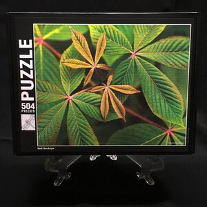 Puzzle, Red Buckeye leaves, Limited Edition, 500 pieces