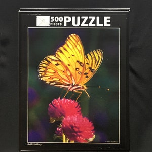 Puzzle, Gulf Fritillary butterfly, Limited Edition, 500 pieces
