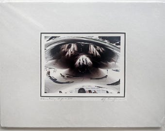 Cloud Gate 'The Bean' Reflection Druck: Chicago Millenium Park, mit Passepartout 12x9