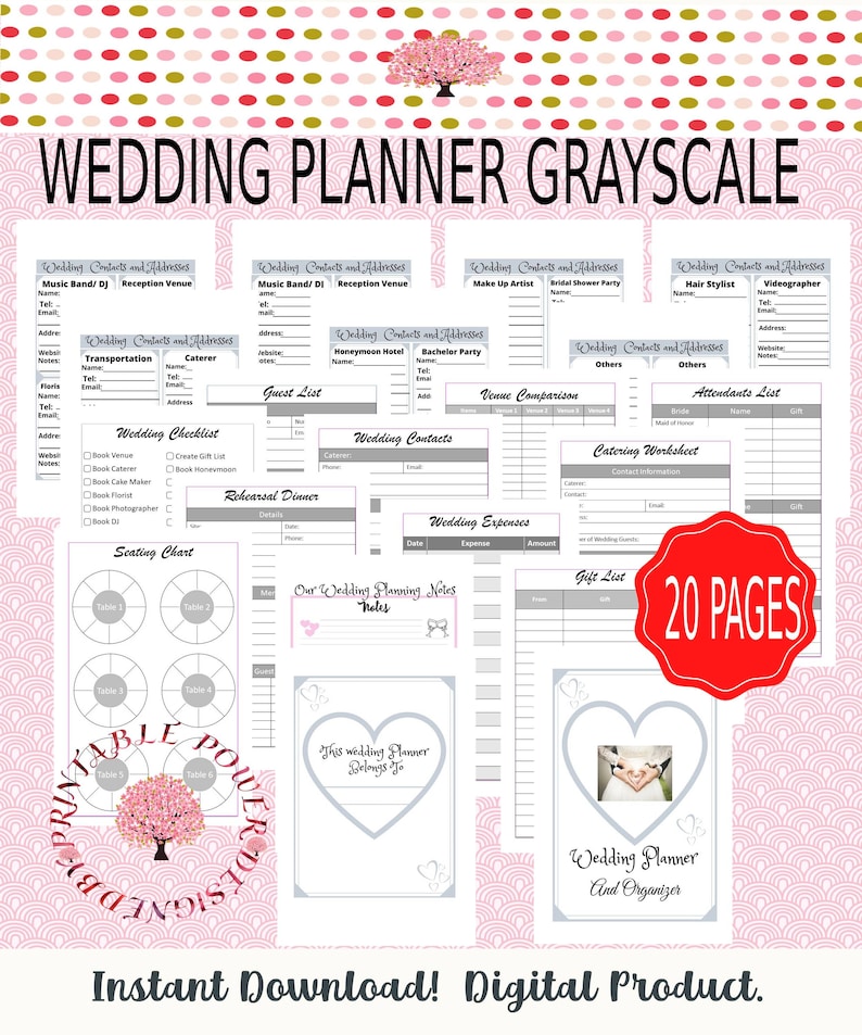 Wedding Planner Book, Wedding Planner, Wedding Template, Wedding ...