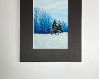 Winter Wonderland Glitter Picture, Home Decor, Glitzy Art Gift, Glitter Wall Art