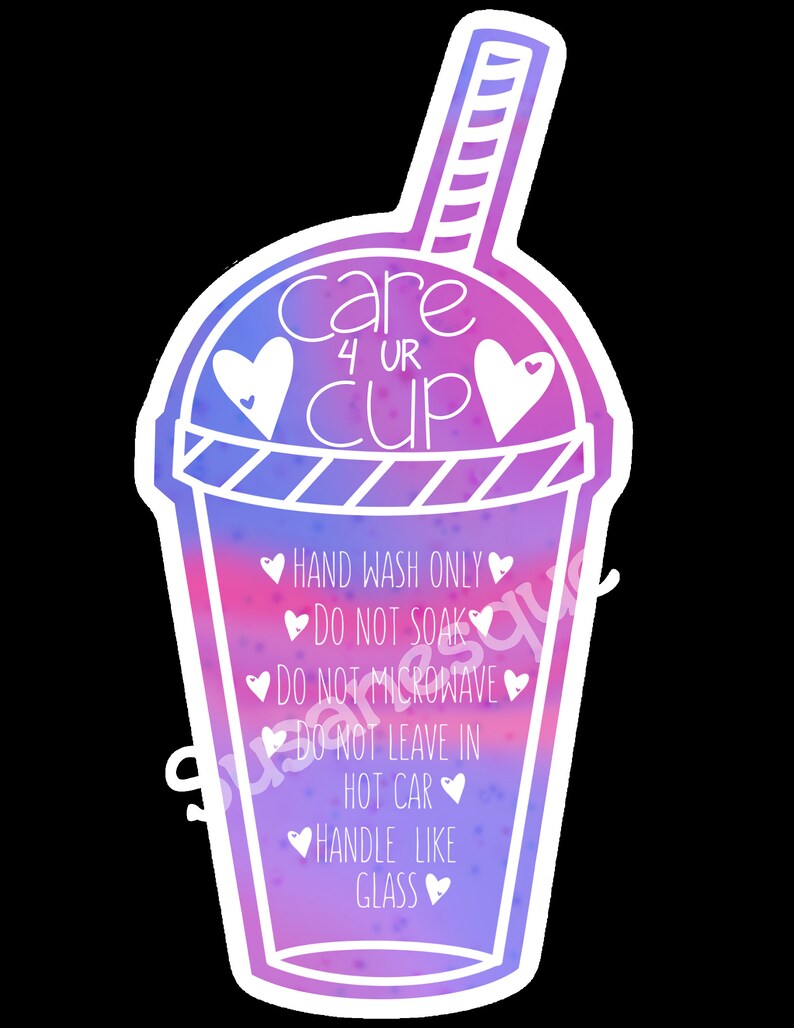 printable epoxy tumbler care card galaxy slurp png etsy