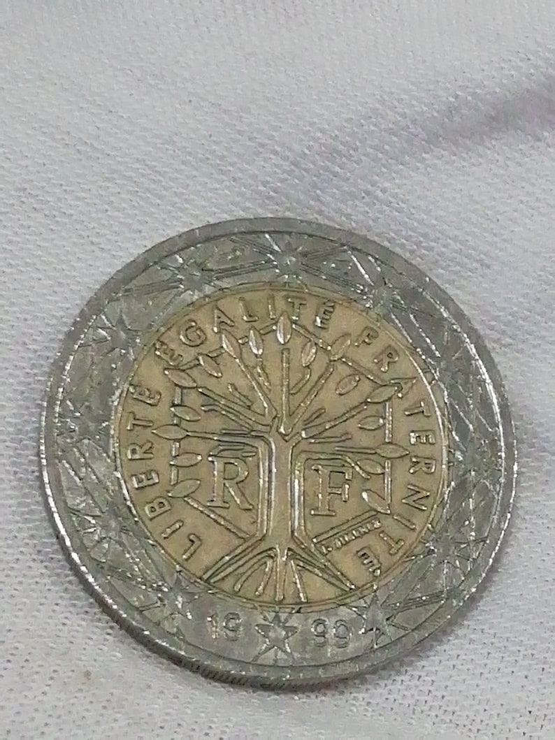 1999 2 Euro Coin France French Collectible Etsy
