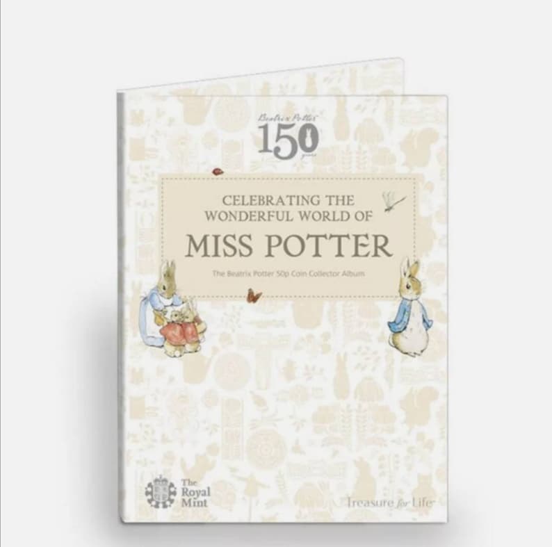 NEW 2016 Beatrix Potter 50p Coin Collector Album OFFICIAL Royal Mint Album 2016