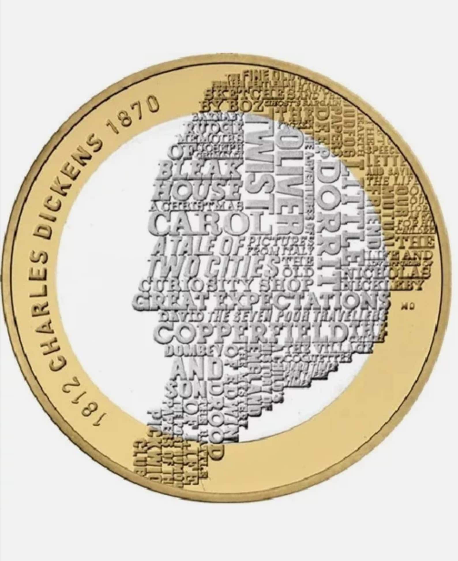 2012 Charles Dickens 200 Anniversary Two Pound Coin Hunt 23/32 Etsy 2012 Charles Dickens 200 Anniversary Two Pound Coin Hunt 23/32 Etsy