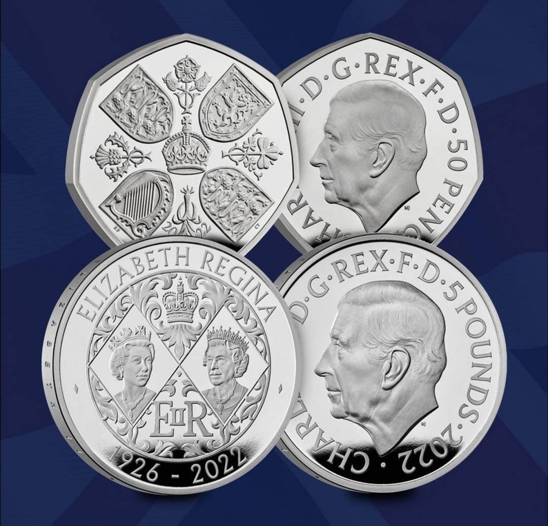 2022 King Charles III 50p and 5 Pound Coin Pair Set Brand New Etsy Israel 2022 King Charles III 50p and 5 Pound Coin Pair Set Brand New Etsy Israel