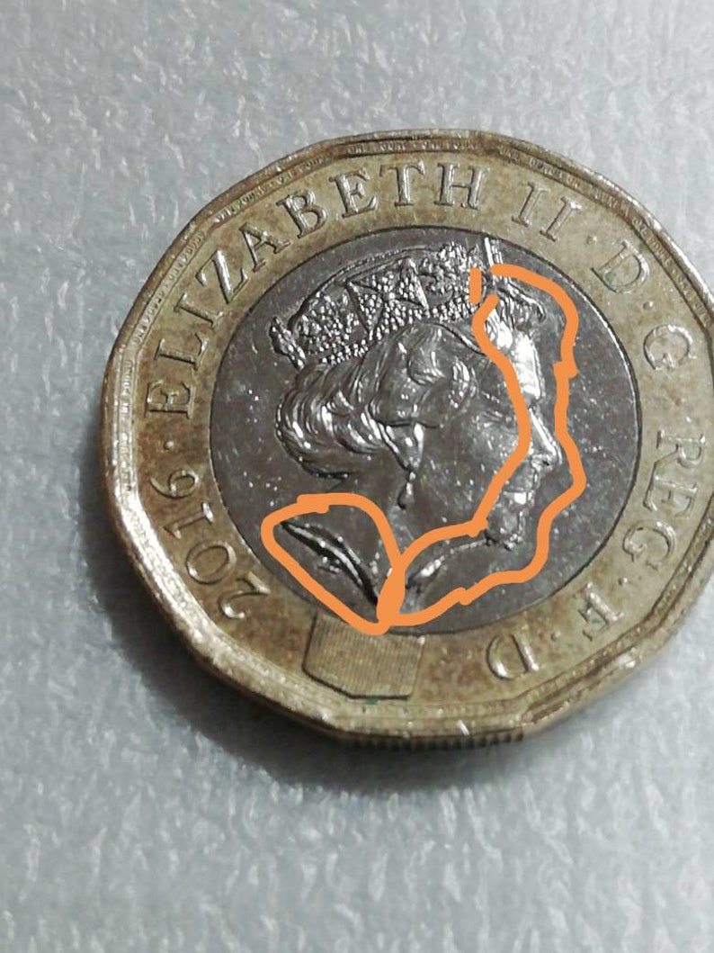 VERY RARE Minting Error 1 One Pound COIN 2016 3 Etsy