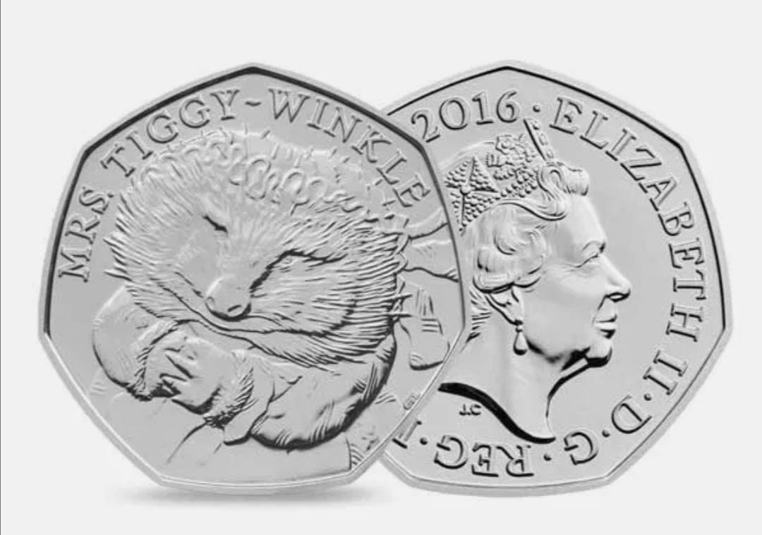 Mrs Tiggy Winkle 50p Coin 2016 Etsy Mrs Tiggy Winkle 50p Coin 2016 Etsy