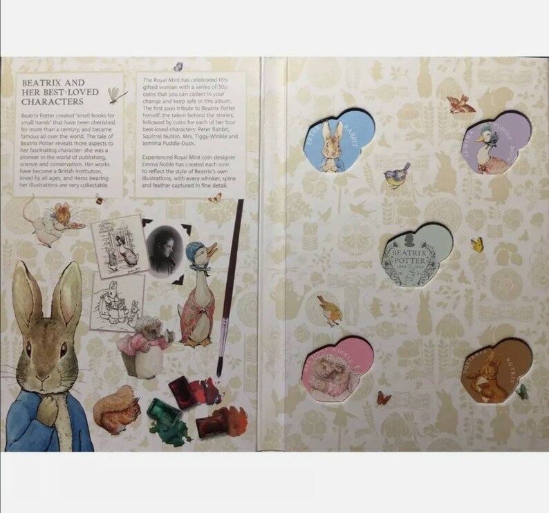 NEW 2016 Beatrix Potter 50p Coin Collector Album OFFICIAL Royal Mint Album 2016