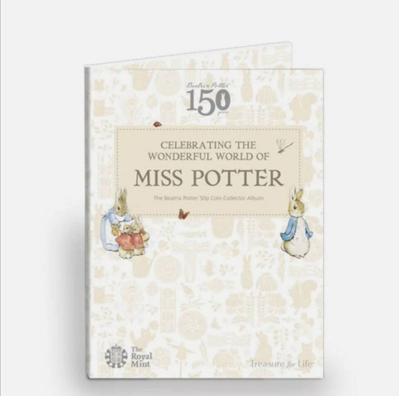 NEW 2016 Beatrix Potter 50p Coin Collector Album OFFICIAL Royal Mint Album 2016