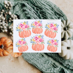 Flower Pumpkins Card