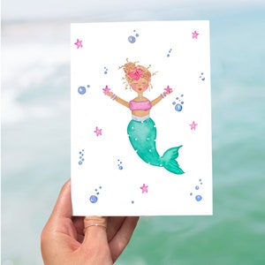 Mermaid Birthday Card| Any Occasion Mermaid Card