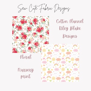 Floral Cotton Flannel Fabric: Pink & Red Roses, Riley Blake Designs
