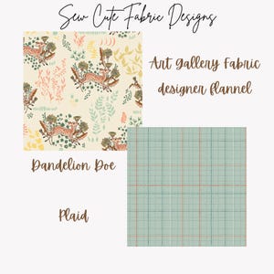 Dandelion Doe Flannel Fabric: Soft Cotton AGF - Fall Leaves
