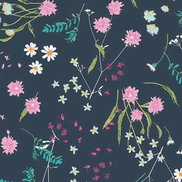 Blossom Swale Depth, Lavish, AGF Floral, LAH-16803, Fabric by the yard, Yardage, Mask fabric