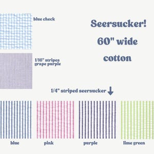 Striped Seersucker Fabric - Lime Green, Raspberry, Blue, Purple - 100 Cotton 60 Wide - Perfect for Ties Shirts Dresses