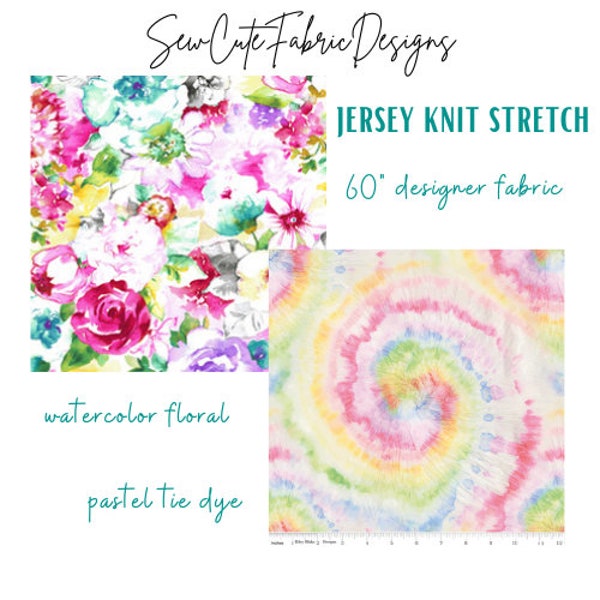 Floral Knit Fabric Etsy