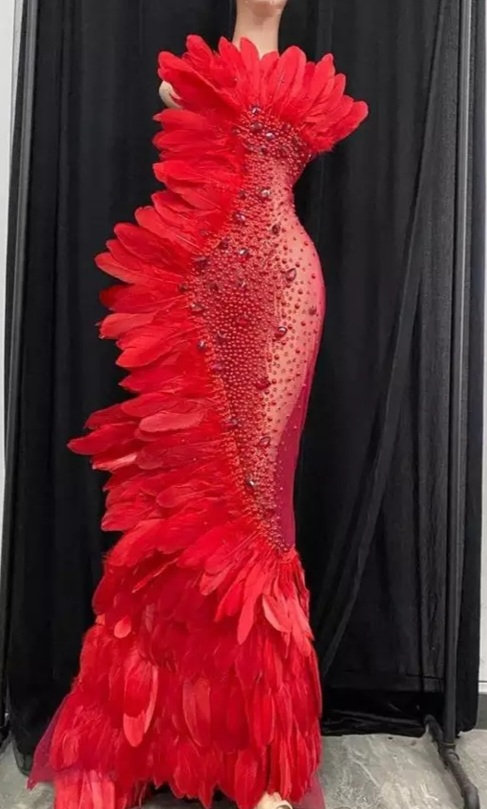 Feather and Pearl Mesh Dress Etsy Ireland