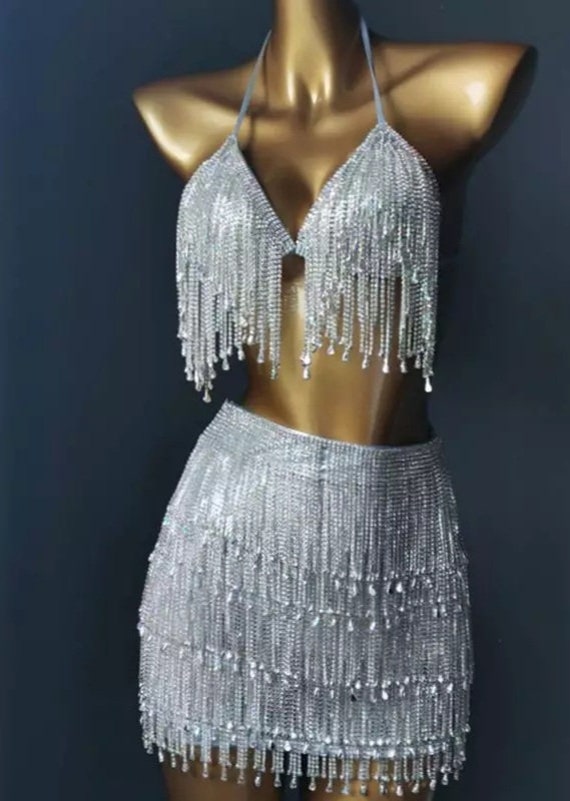Bling 2025 rhinestone skirt