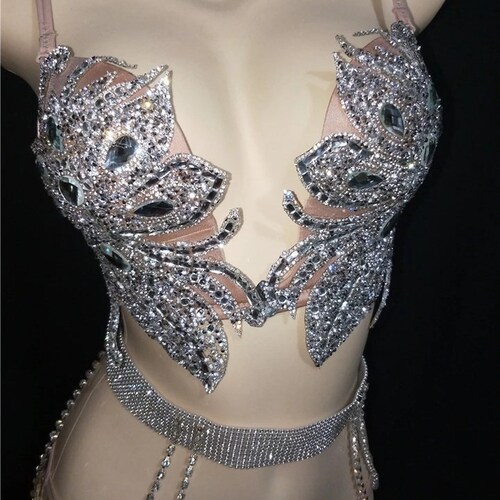Crystal Embellished Bikini Set - Holiday Evening Essential